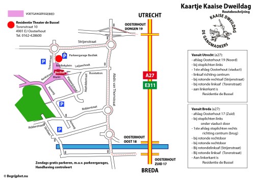 Route naar De Bussel - klik voor een vergroting