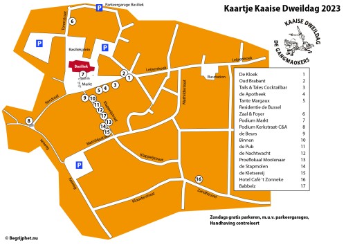 Deelnemende cafés - klik voor een vergroting